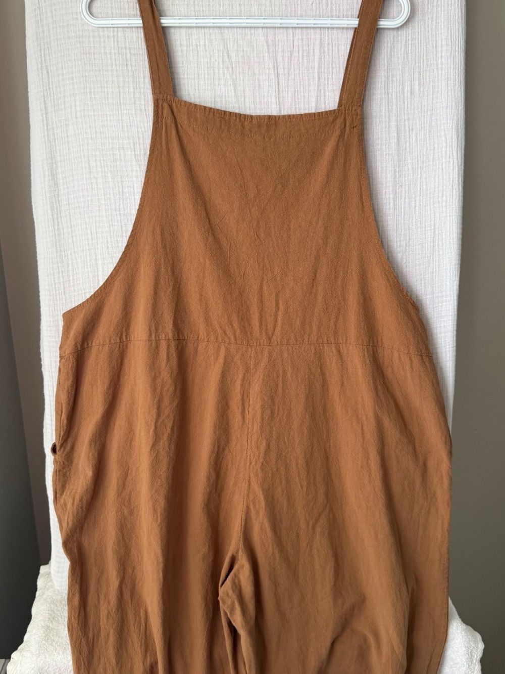 Women's Romper adjustable Overalls Pants One-piece Pockets Cute Hem Trendy